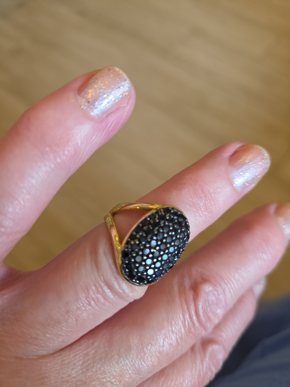Black Spinel Ring